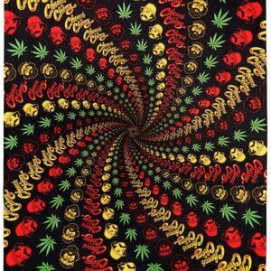 Cheech & Chong Rasta Spiral Tapestry ~ Officially Licensed ~ 60" x 90" ~ New!